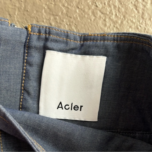 Acler Denim Ruffled Mini Skirt Size 8 - Picture 6 of 7